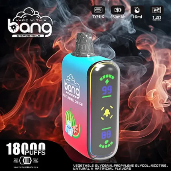 Bang vape 18000 18k Puffs Disposable Vape poster