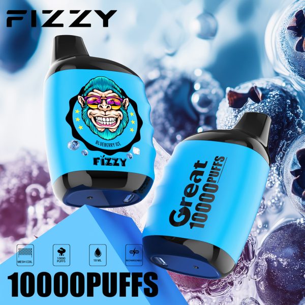 Fizzy Great 10000 Puffs 10K Disposable Vape – 18ml E-Juice & Nicotine Salt Disposable - Bild 3