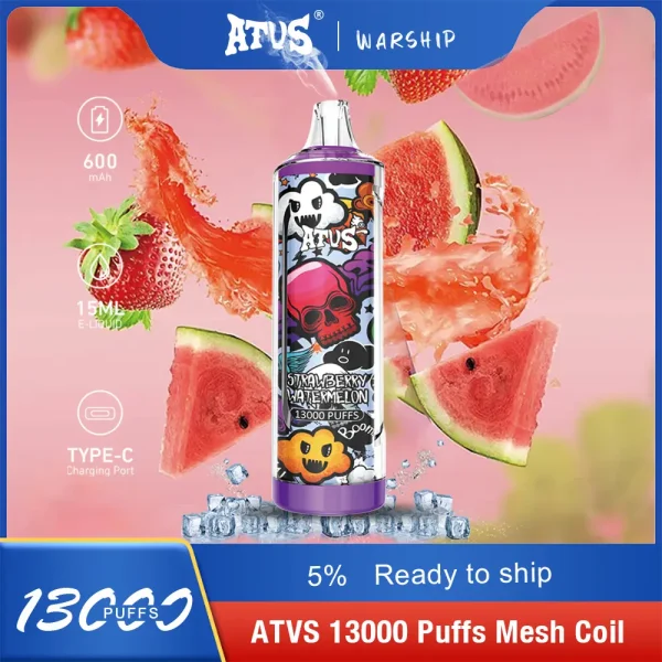 ATVS 13000 13K puffs disposable vape - Strawberry Watermelon flavor