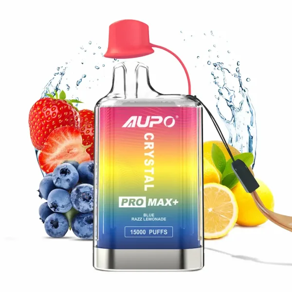 AUPO Crystal Pro Max 15K Puffs Disposable Vape – Blue Razz Lemonade