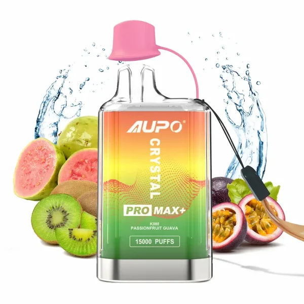 AUPO Crystal Pro Max 15K Puffs Disposable Vape – Kiwi Passionfruit Guava