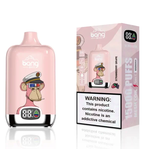 bang box 15000 15k puffs disposable vape strawberry grape