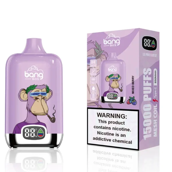 bang box 15000 15k puffs disposable vape mixed berry