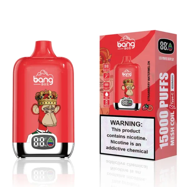 bang box 15000 15k puffs disposable vape strawberry watermelon