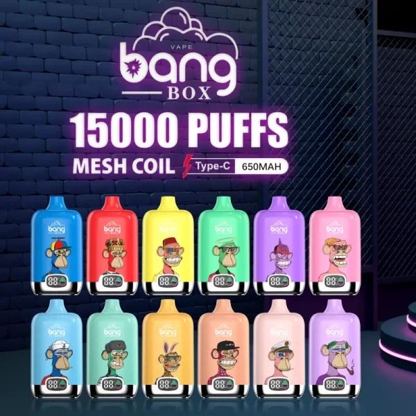 bang box 15000 15k puffs disposable vape with screen