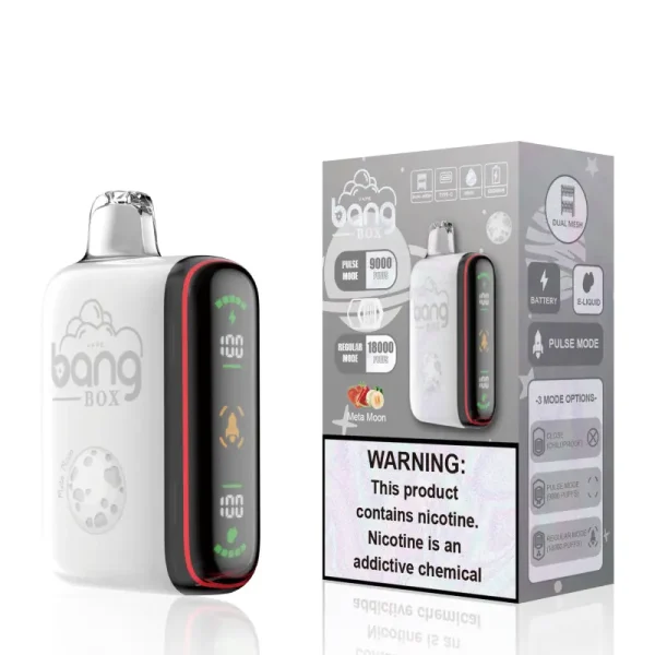 bang box 18000 18k puffs disposable vape with smart screen meta moon