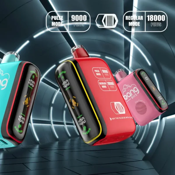 bang box 18000 18k puffs disposable vape with smart screen poster