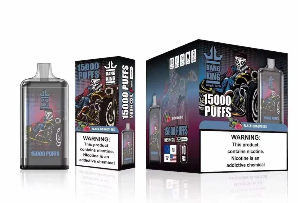 Vapeador desechable BANG KING 15000 bocanadas - sabor Black Dragon Ice