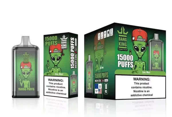 Vapeador desechable BANG KING 15000 bocanadas - Sabor Cool Mint