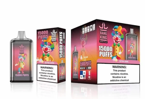 Vapeador desechable BANG KING 15000 bocanadas - Sabor algodón de azúcar