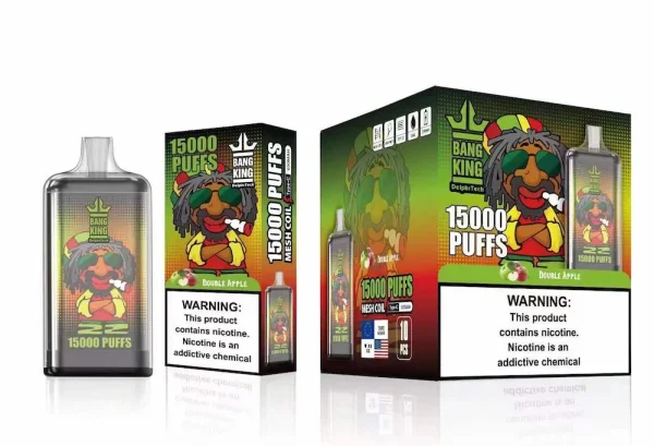 Bang King 15000 caladas vape desechable - Sabor Doble Manzana