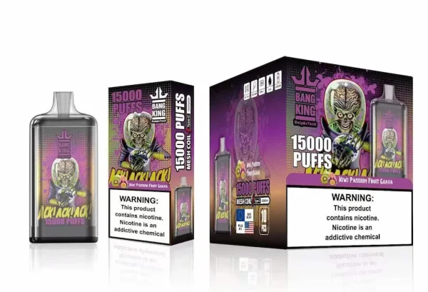 Vapeador desechable BANG KING 15000 bocanadas - Kiwi Maracuyá sabor Guayaba