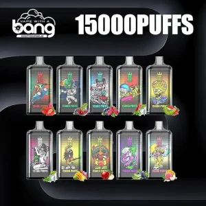 Bang King 15000 puffar engångsvape med nätspole, typ C-laddning och uppladdningsbar design