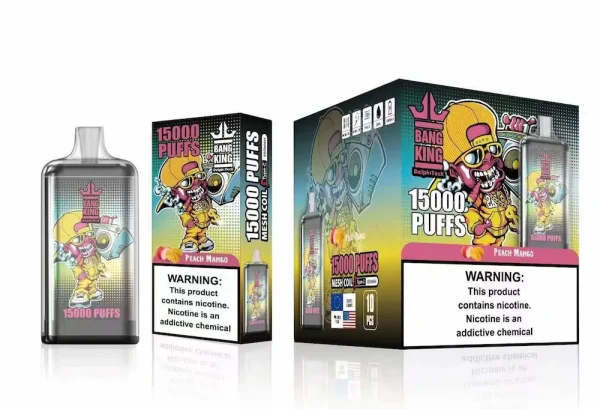 Vapeador desechable BANG KING 15000 bocanadas - sabor Melocotón Mango
