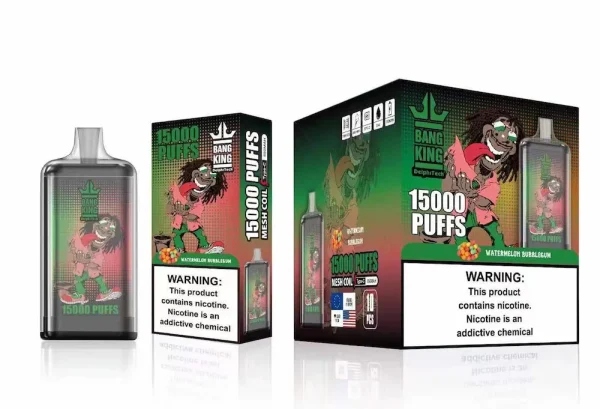 Bang King 15000 caladas vape desechable - sabor Sandía Bubblegum