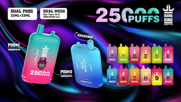 Bang King 25000 Puffs Disposable Vape | Dual Pods - immagine 14