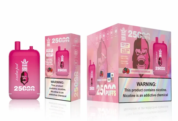 Bang King 25000 puffs disposable vape - Strawberry Watermelon flavor