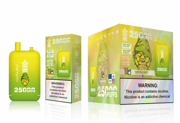 Bang King 25000 puffs disposable vape - Tropical Fruit flavor