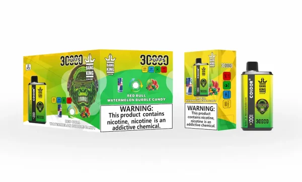 Bang King 30000 boccate di vape monouso - gusto Red Bull Watermelon Bubble Candy