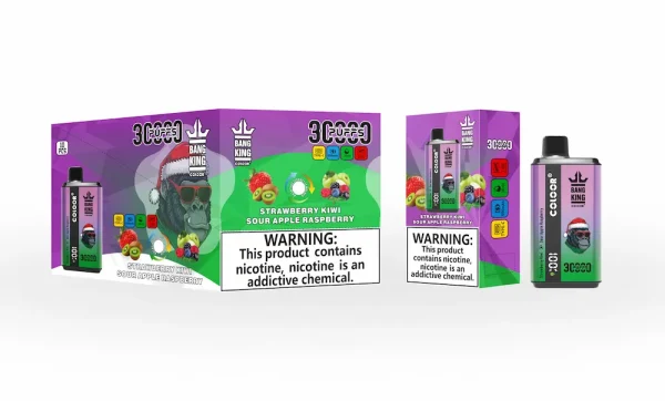 Bang King 30000 boccate di vapore monouso - gusto fragola kiwi mela acida lampone