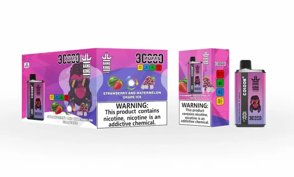 Bang King 30000 boccate di vapore monouso - gusto Fragola Anguria Ghiaccio Uva