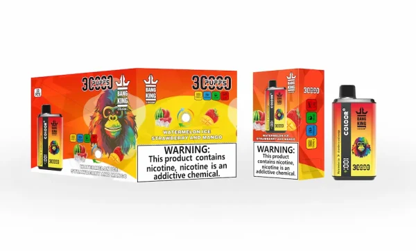 Bang King 30000 boccate di vapore monouso - Ghiaccio all'anguria gusto fragola e mango