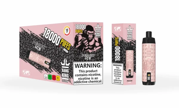Bang King Crown Bar 18000 Puffs Peach Ice Disposable Vape