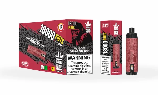 Bang King Crown Bar 18000 Puffs Black Dragon Ice Disposable Vape