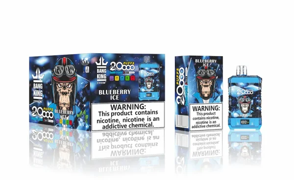 Bang King Double Crystal 20000 puffs disposable vape - Blueberry Ice flavor