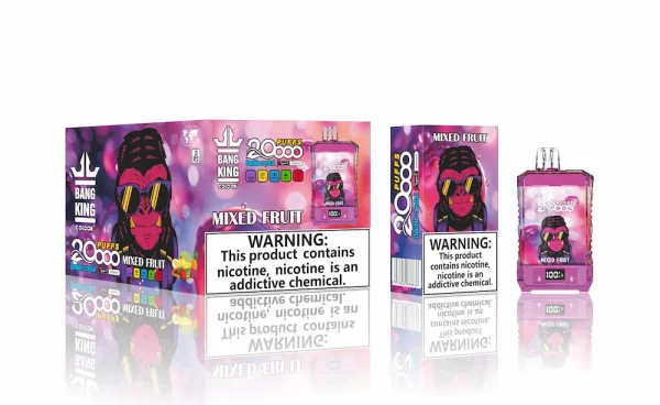 Bang King Double Crystal 20000 puffs disposable vape - Mixed Fruit flavor