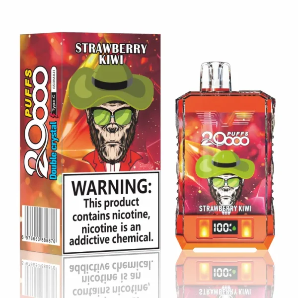 Bang King Double Crystal 20000 puffs disposable vape - Strawberry Kiwi flavor