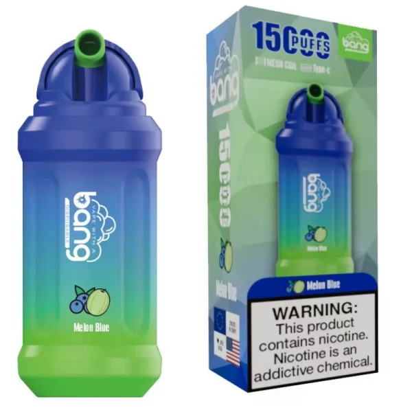 bang vape 15000 15k puffs disposable vape melon blue