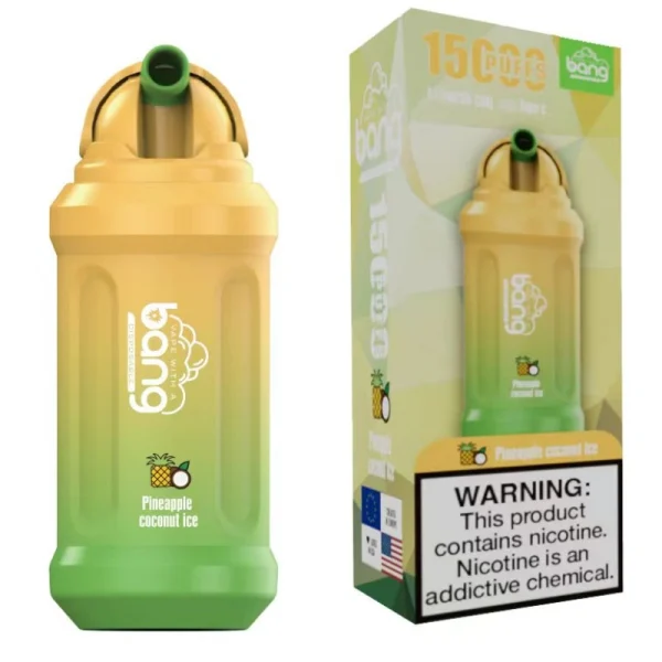 bang vape 15000 15k puffs disposable vape pineapple coconut ice