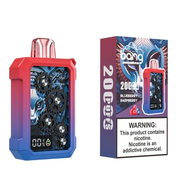 bang vape 20000 20k puffs gear disposable vape blueberry raspberry