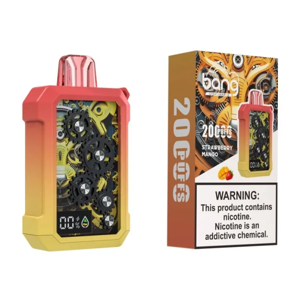 bang vape 20000 20k puffs gear disposable vape strawberry mango