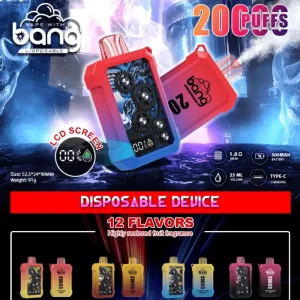 bang vape 20000 20k puffs gear disposable vape with screen