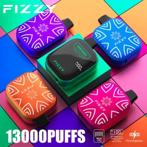 Fizzy 13000 puffar för engångsbruk - smart display på framsidan