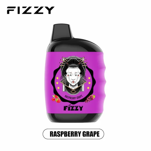 Fizzy Great 10000 puff disposable vape - Raspberry Grape flavor