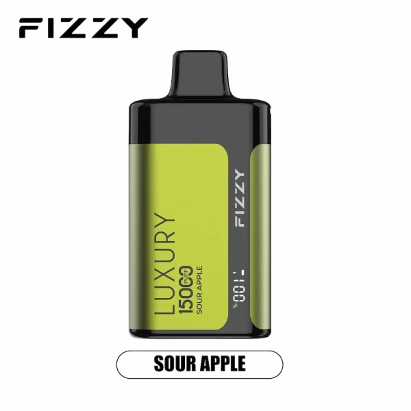 Fizzy Luxury 15000 puffs disposable vape - Sour Apple flavor