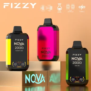 FIZZY Nova 20000 puffar engångsvapeenhet med LED-skärm och Turbo-lägen