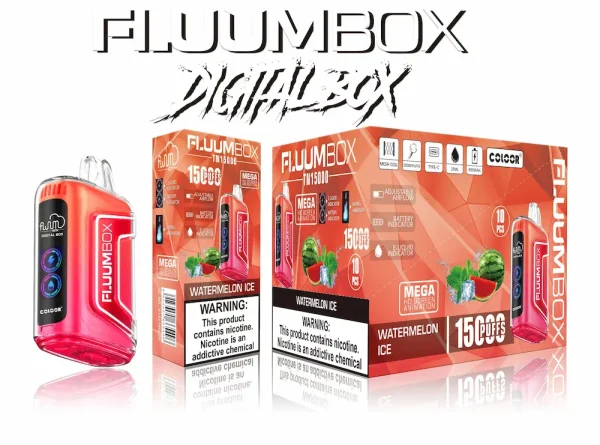 FLUUM Digital BOX 15000 15K puffs disposable vape - Watermelon Ice flavor