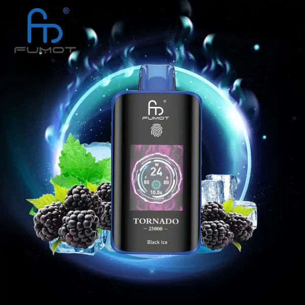 Fumot Tornado 25000 25K puffs jetable vape - saveur Black Ice