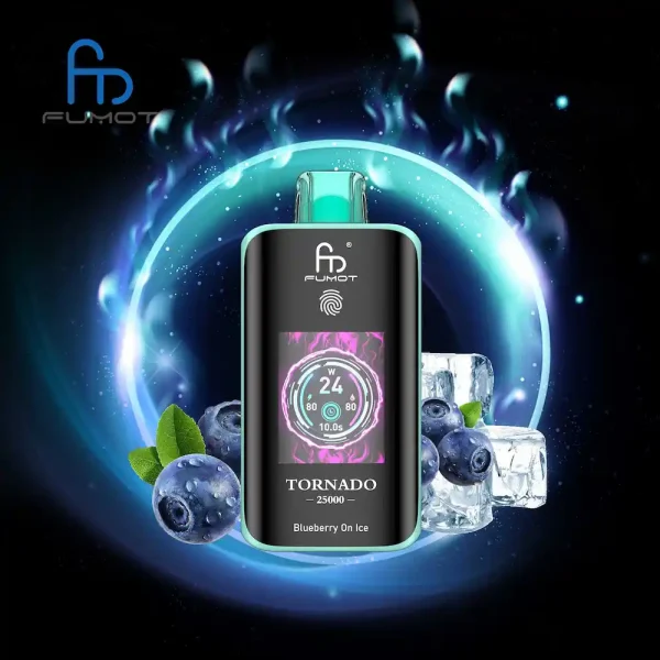 Fumot Tornado 25000 25K puffs disposable vape - saveur Blueberry On Ice
