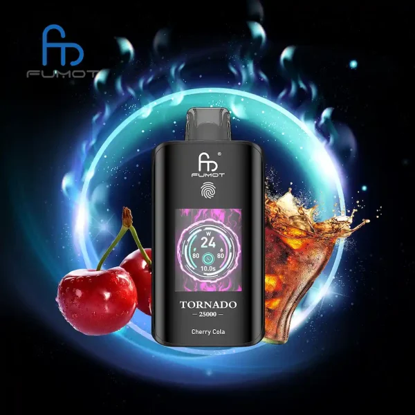 Fumot Tornado 25000 25K puffs disposable vape - Cherry Cola flavor