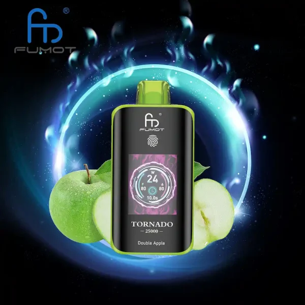 Fumot Tornado 25000 25K puffs jetable vape - Double Apple flavor