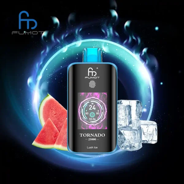 Fumot Tornado 25000 25K puffs disposable vape - Lush Ice flavor