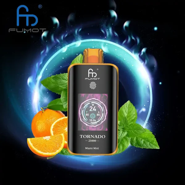 Fumot Tornado 25000 25K puffs disposable vape - Miami Mint flavor