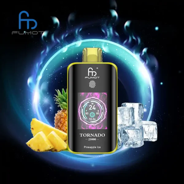 Fumot Tornado 25000 25K bouffées vape jetable - Goût glace ananas