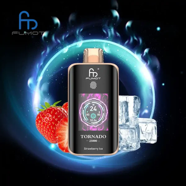 Fumot Tornado 25000 25K puffs disposable vape - Fraise glacée