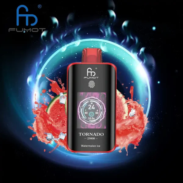Fumot Tornado 25000 25K puffs disposable vape - saveur Watermelon Ice
